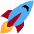 Rocket Emoji from Twemoji Set