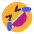 Rolling On The Floor Laughing Flat Emoji from Fluent Emoji Flat Set