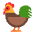 Rooster Flat Emoji from Fluent Emoji Flat Set