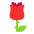 Rose Flat Emoji from Fluent Emoji Flat Set