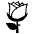 Rose Emoji from EmojiTwo Black Set