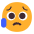 Sad But Relieved Face Flat Emoji from Fluent Emoji Flat Set