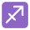 Sagittarius Flat Emoji from Fluent Emoji Flat Set