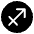 Sagittarius Emoji from EmojiTwo Black Set