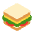 Sandwich Flat Emoji from Fluent Emoji Flat Set