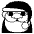 Santa Claus Emoji from EmojiTwo Black Set
