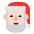 Santa Claus Flat Light Emoji from Fluent Emoji Flat Set