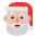 Santa Claus Flat Medium Light Emoji from Fluent Emoji Flat Set