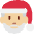Santa Claus Medium Light Skin Tone Emoji from Twemoji Set