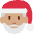 Santa Claus Medium Skin Tone Emoji from Twemoji Set