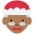 Santa Monkey Emoji from Twemoji Set