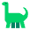 Sauropod Flat Emoji from Fluent Emoji Flat Set
