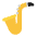 Saxophone Flat Emoji from Fluent Emoji Flat Set
