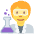 Scientist Emoji from Twemoji Set