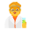 Scientist Flat Default Emoji from Fluent Emoji Flat Set