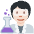 Scientist Light Skin Tone Emoji from Twemoji Set