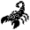Scorpion Emoji from EmojiTwo Black Set