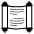Scroll Emoji from EmojiTwo Black Set