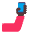 Selfie Flat Dark Emoji from Fluent Emoji Flat Set