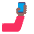 Selfie Flat Medium Dark Emoji from Fluent Emoji Flat Set