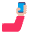 Selfie Flat Medium Light Emoji from Fluent Emoji Flat Set