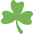 Shamrock Emoji from Twemoji Emoji Set