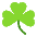 Shamrock Flat Emoji from Fluent Emoji Flat Set