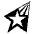 Shooting Star Emoji from EmojiTwo Black Set