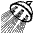 Shower Emoji from EmojiTwo Black Set