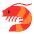 Shrimp Flat Emoji from Fluent Emoji Flat Set