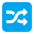 Shuffle Tracks Button Flat Emoji from Fluent Emoji Flat Set