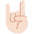 Sign Of The Horns Light Skin Tone Emoji from Twemoji Set