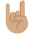Sign Of The Horns Medium Skin Tone Emoji from Twemoji Set