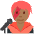 Singer Medium Dark Skin Tone Emoji from Twemoji Set