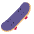 Skateboard Flat Emoji from Fluent Emoji Flat Set