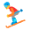Skier Flat Emoji from Fluent Emoji Flat Set
