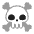 Skull And Crossbones Flat Emoji from Fluent Emoji Flat Set