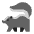 Skunk Flat Emoji from Fluent Emoji Flat Set