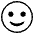 Slightly Smiling Face Emoji from EmojiTwo Black Set