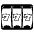 Slot Machine Emoji from EmojiTwo Black Set