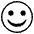 Smiling Face Emoji from EmojiTwo Black Set