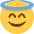 Smiling Face With Halo Emoji from Twemoji Set