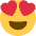Smiling Face With Heart Eyes Emoji from Twemoji Set