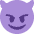 Smiling Face With Horns Emoji from Twemoji Set