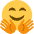 Smiling Face With Open Hands Emoji from Twemoji Set