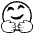 Smiling Face With Open Hands Emoji from EmojiTwo Black Set