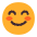 Smiling Face With Smiling Eyes Flat Emoji from Fluent Emoji Flat Set