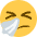 Sneezing Face Emoji from Twemoji Set