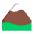 Snow Capped Mountain Flat Emoji from Fluent Emoji Flat Set