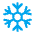 Snowflake Flat Emoji from Fluent Emoji Flat Set